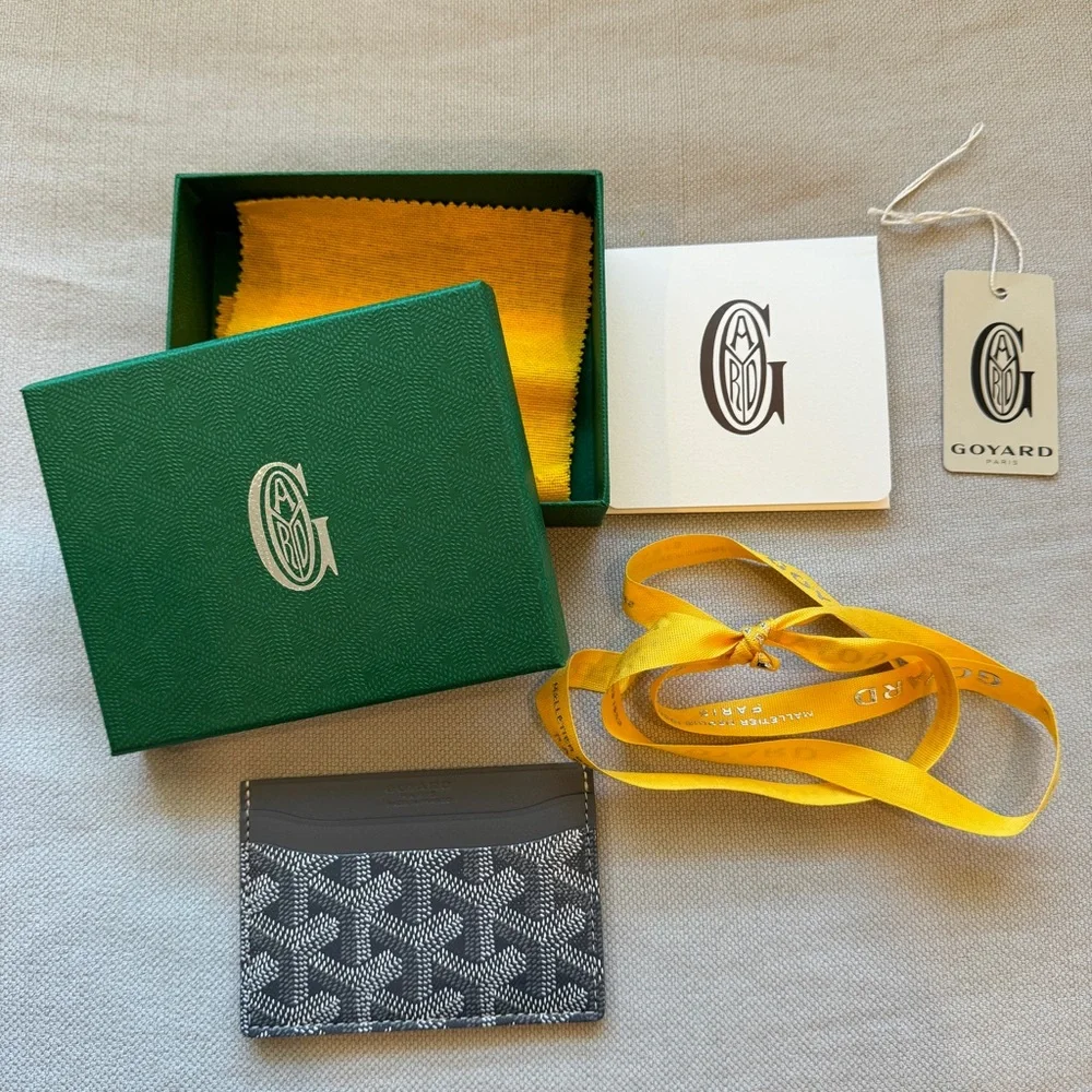 NWT🖤GOYARD🖤Goyardine Saint Sulpice Card Holder